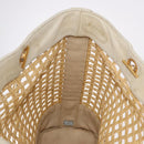 CHANEL Triple Coco Chain Tote Bag Raffia Beige Gold CC Auth bs35742A-17