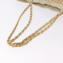 CHANEL Triple Coco Chain Tote Bag Raffia Beige Gold CC Auth bs35742A-7