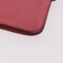 HERMES Dogon GM Long Wallet Leather Pink Silver Auth bs35743-15