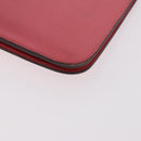 HERMES Dogon GM Long Wallet Leather Pink Silver Auth bs35743-16