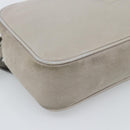 SAINT LAURENT Shoulder Bag Suede Gray Silver 520533 Auth bs35745V-16
