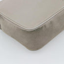SAINT LAURENT Shoulder Bag Suede Gray Silver 520533 Auth bs35745V-8