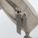 SAINT LAURENT Shoulder Bag Suede Gray Silver 520533 Auth bs35745V-19