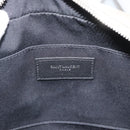 SAINT LAURENT Shoulder Bag Suede Gray Silver 520533 Auth bs35745V-20