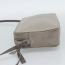 SAINT LAURENT Shoulder Bag Suede Gray Silver 520533 Auth bs35745V-3