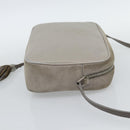 SAINT LAURENT Shoulder Bag Suede Gray Silver 520533 Auth bs35745V-4