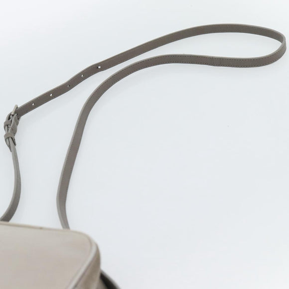 SAINT LAURENT Shoulder Bag Suede Gray Silver 520533 Auth bs35745V