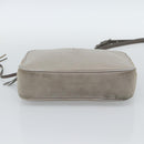 SAINT LAURENT Shoulder Bag Suede Gray Silver 520533 Auth bs35745V-5