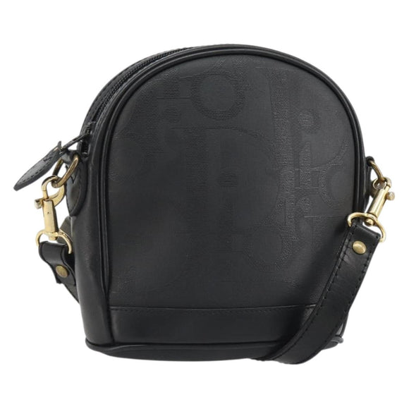 Christian Dior Trotter Shoulder Bag Black Gold Auth bs35747