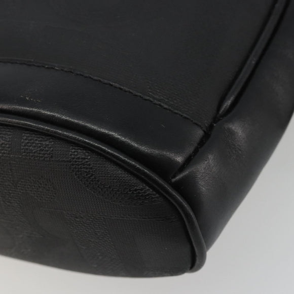 Christian Dior Trotter Shoulder Bag Black Gold Auth bs35747
