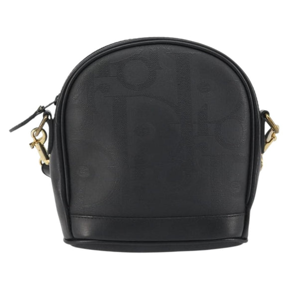 Christian Dior Trotter Shoulder Bag Black Gold Auth bs35747