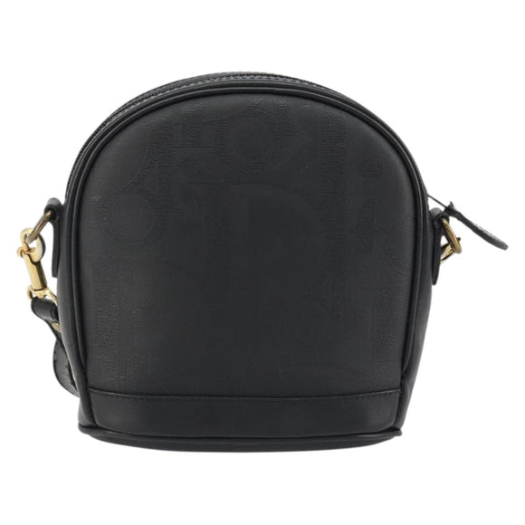 Christian Dior Trotter Shoulder Bag Black Gold Auth bs35747