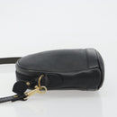 Christian Dior Trotter Shoulder Bag Black Gold Auth bs35747-4