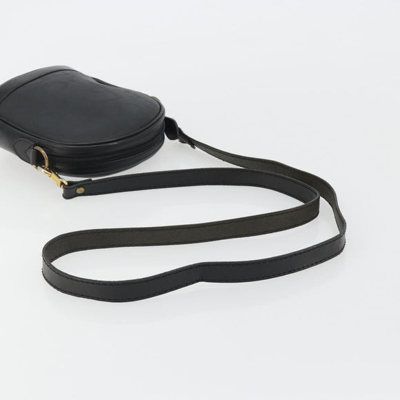 Christian Dior Trotter Shoulder Bag Black Gold Auth bs35747