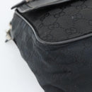 GUCCI GG Canvas Shoulder Bag Black 28562 Auth bs35748-11