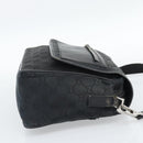 GUCCI GG Canvas Shoulder Bag Black 28562 Auth bs35748-5