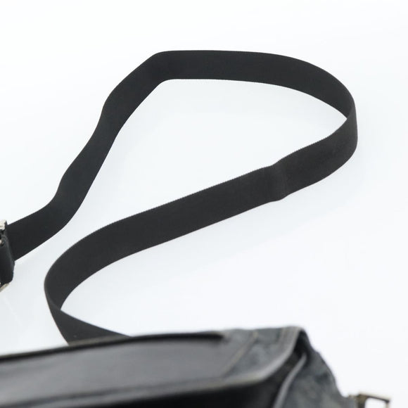 GUCCI GG Canvas Shoulder Bag Black 28562 Auth bs35748