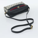GUCCI GG Supreme Shoulder Bag PVC Navy Gold Auth bs35749-7