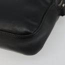 FENDI Zucca Shoulder Bag PVC Leather Black Silver 7M0286 Auth bs35750-10