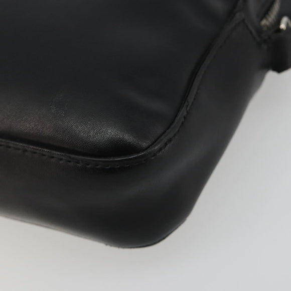 FENDI Zucca Shoulder Bag PVC Leather Black Silver 7M0286 Auth bs35750