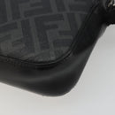 FENDI Zucca Shoulder Bag PVC Leather Black Silver 7M0286 Auth bs35750-12