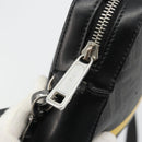 FENDI Zucca Shoulder Bag PVC Leather Black Silver 7M0286 Auth bs35750-15
