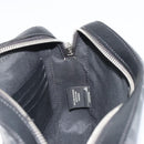 FENDI Zucca Shoulder Bag PVC Leather Black Silver 7M0286 Auth bs35750-18