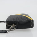 FENDI Zucca Shoulder Bag PVC Leather Black Silver 7M0286 Auth bs35750-5