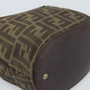 FENDI Zucca Hand Bag Black 15822 Auth bs35752-14