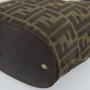FENDI Zucca Hand Bag Black 15822 Auth bs35752-15