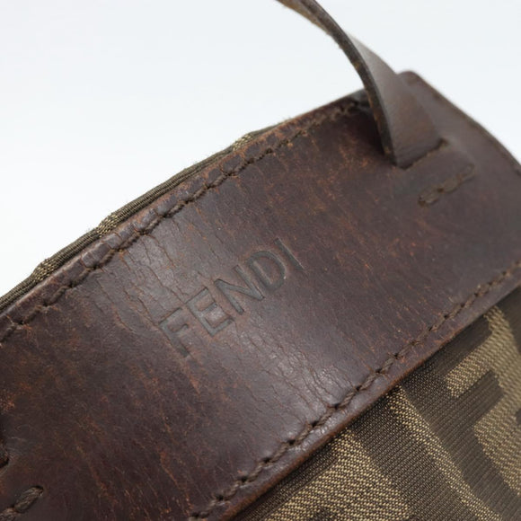 FENDI Zucca Hand Bag Black 15822 Auth bs35752
