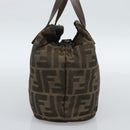 FENDI Zucca Hand Bag Black 15822 Auth bs35752-3
