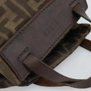 FENDI Zucca Hand Bag Black 15822 Auth bs35752-6