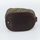 FENDI Zucca Hand Bag Black 15822 Auth bs35752-5