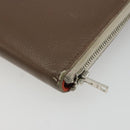 HERMES Azap Classic Long Wallet Leather Brown Auth bs35755-15