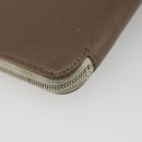 HERMES Azap Classic Long Wallet Leather Brown Auth bs35755-16