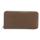 HERMES Azap Classic Long Wallet Leather Brown Auth bs35755-13