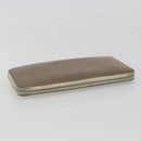 HERMES Azap Classic Long Wallet Leather Brown Auth bs35755-6