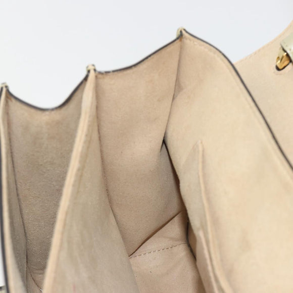 FENDI Zucca Shoulder Bag Ivory Gold 8BT283 Auth bs35756A