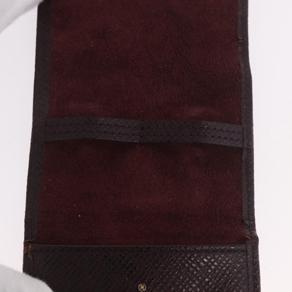 LOUIS VUITTON Taiga Buton de Manchette Cuffs Ardoise Silver M30566 Auth bs35759