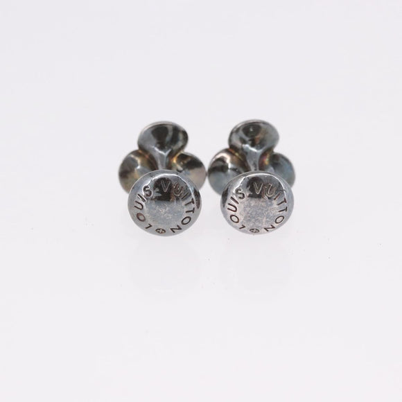 LOUIS VUITTON Taiga Buton de Manchette Cuffs Ardoise Silver M30566 Auth bs35759