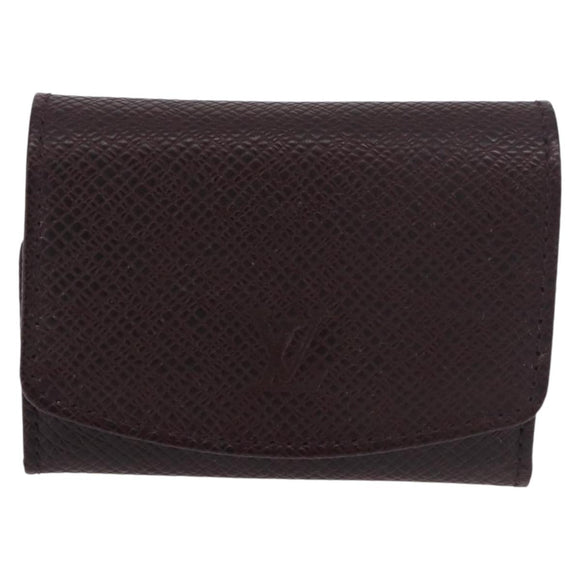 LOUIS VUITTON Taiga Buton de Manchette Cuffs Ardoise Silver M30566 Auth bs35759