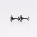 LOUIS VUITTON Taiga Buton de Manchette Cuffs Ardoise Silver M30566 Auth bs35759-21