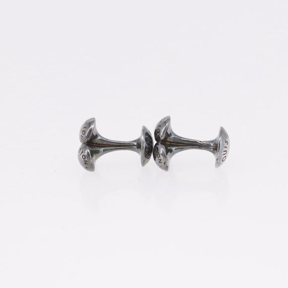 LOUIS VUITTON Taiga Buton de Manchette Cuffs Ardoise Silver M30566 Auth bs35759