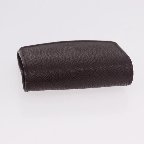 LOUIS VUITTON Taiga Buton de Manchette Cuffs Ardoise Silver M30566 Auth bs35759