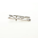 CHANEL Brooch Metal Silver CC Auth bs35760M-13