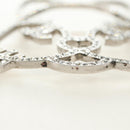 CHANEL Brooch Metal Silver CC Auth bs35760M-18