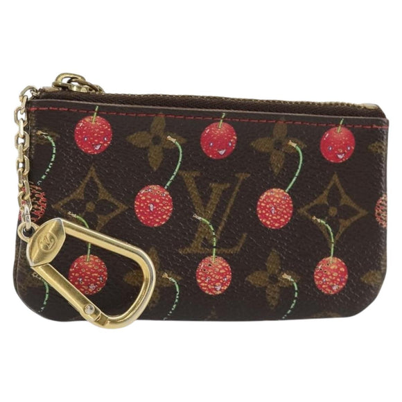 LOUIS VUITTON Monogram Cherry Pochette Cles Coin Purse M95042 LV Auth bs35761