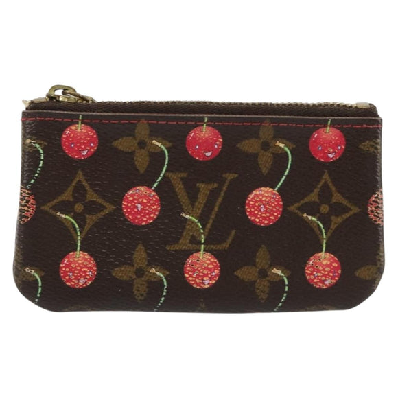 LOUIS VUITTON Monogram Cherry Pochette Cles Coin Purse M95042 LV Auth bs35761