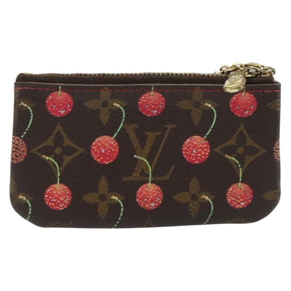 LOUIS VUITTON Monogram Cherry Pochette Cles Coin Purse M95042 LV Auth bs35761